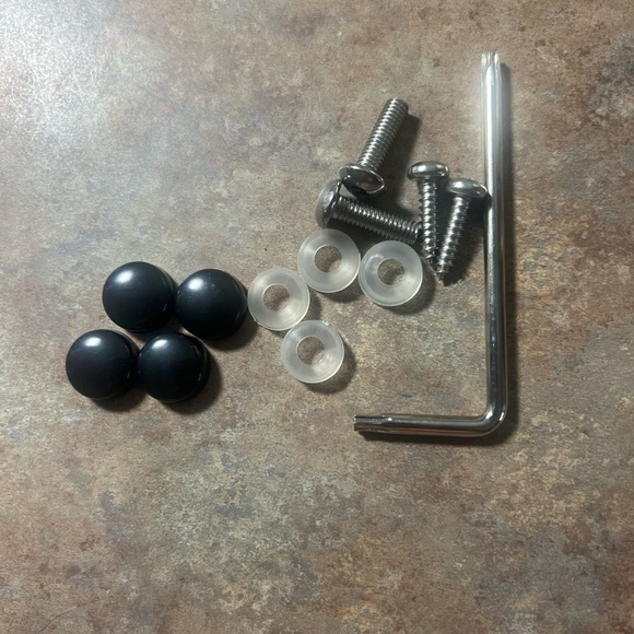 Black AB Rhinestone License Plate Frame - Picture 4 of 4